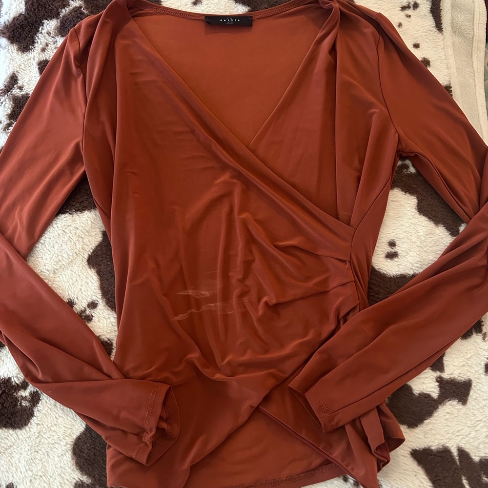 Rust Long Sleeve Top